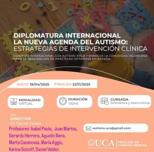 DIPLOMATURA INTERNACIONAL NUEVA AGENDA DEL AUTISMO UCA 2025